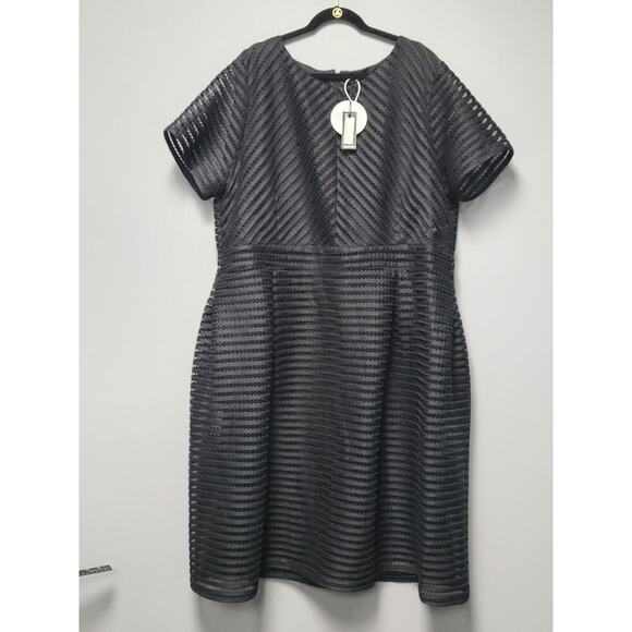 Boohoo Full Skirted Prom Midi Dress Women's 24 Black NWT Plus Boutique Lined Net - Picture 4 of 14